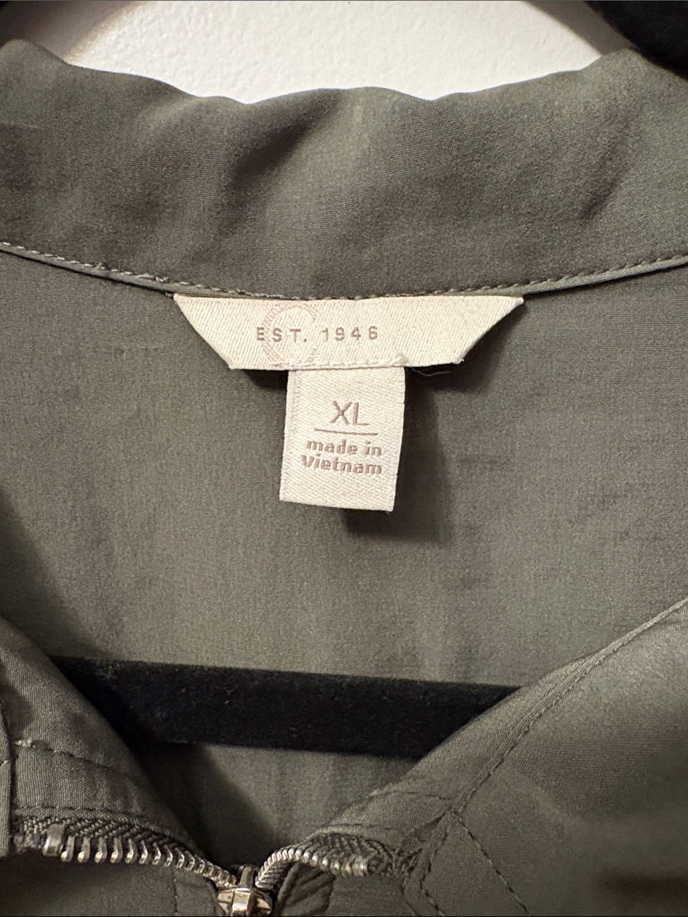 Utility Zip-Front Jumpsuit in Olive - Women's Long Sleeve Romper - Picture 2 of 3
